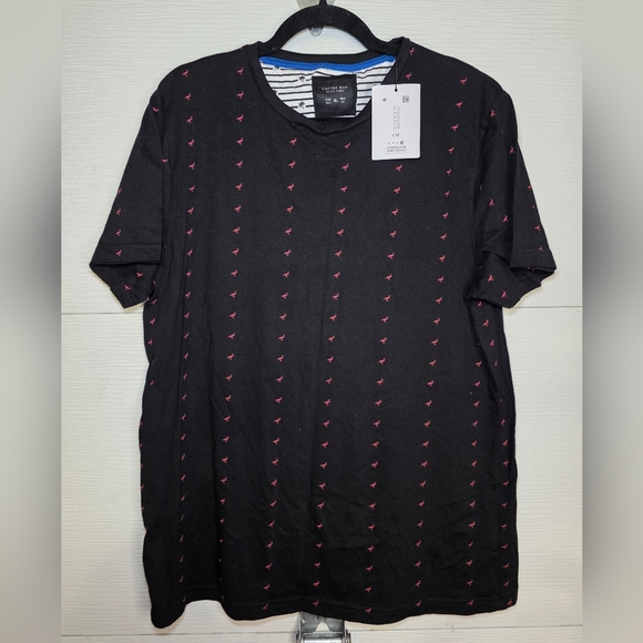 Cactus Man Other - Cactus Man Black Tee with Red Pattern